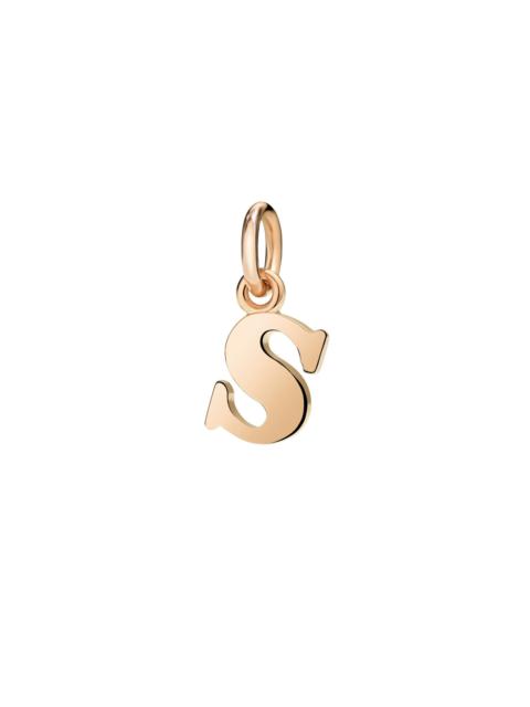 ROSE GOLD LETTER S CHARM