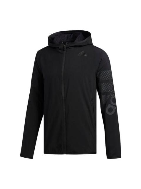 adidas Sports hooded Long Sleeves Jacket Black EA2807
