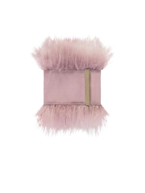 grosgrain faux-feather bracelet