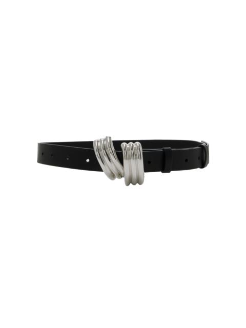 The Edythe Swirl Leather Belt black