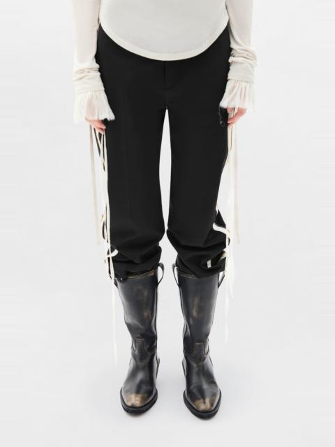 Sann Ruffled Cuffs with Lace Ribbons