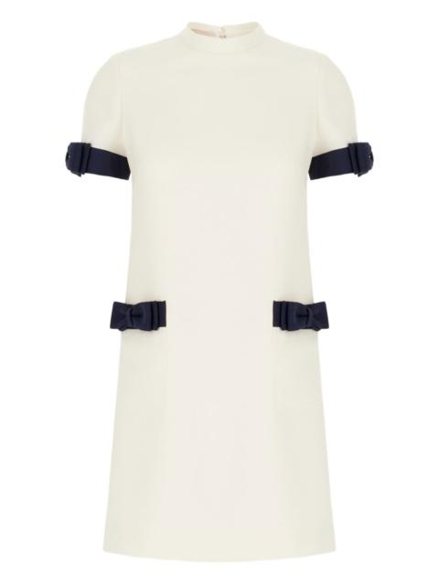 bow-detail short-sleeve mini dress