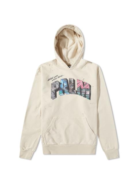 Palm Angels Sign Popover Hoodie