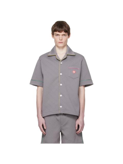 Gray Jacquard Shirt