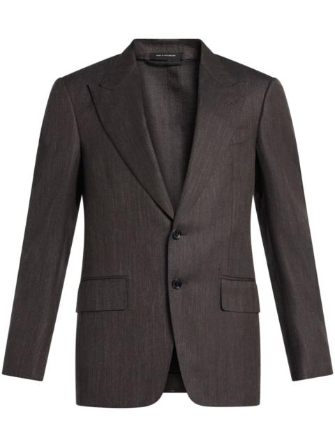 single-breasted blazer