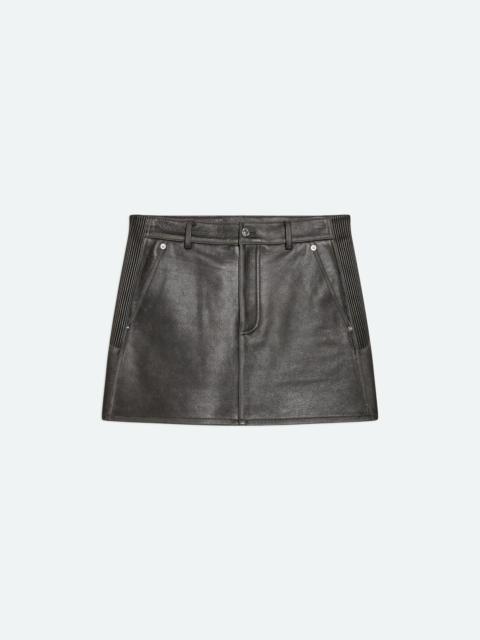 LEATHER MOTO SKIRT