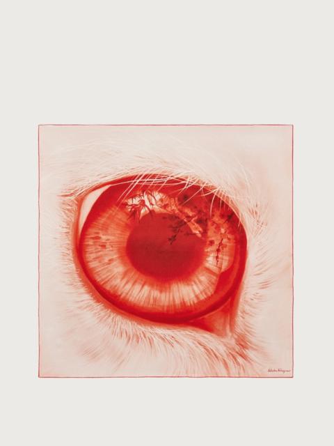 EYE PRINT SILK FOULARD