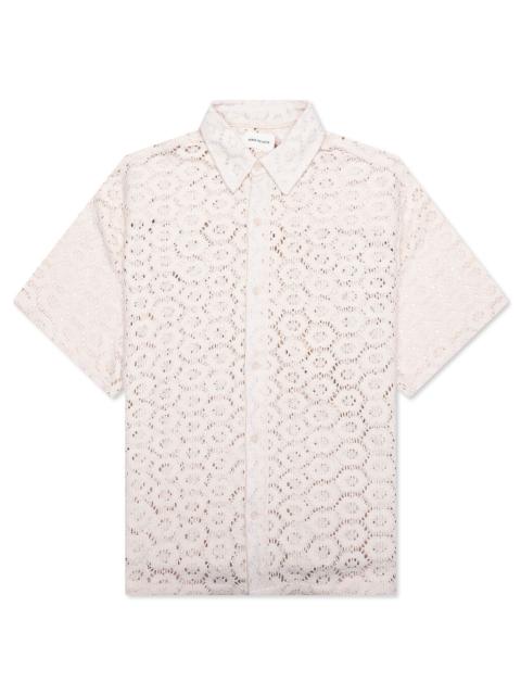 CROCHET BUTTON UP - BONE