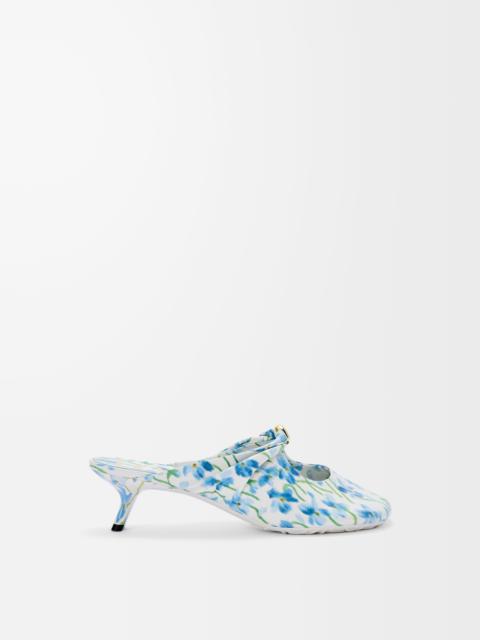 Pebble Soft mule in printed nappa lambskin