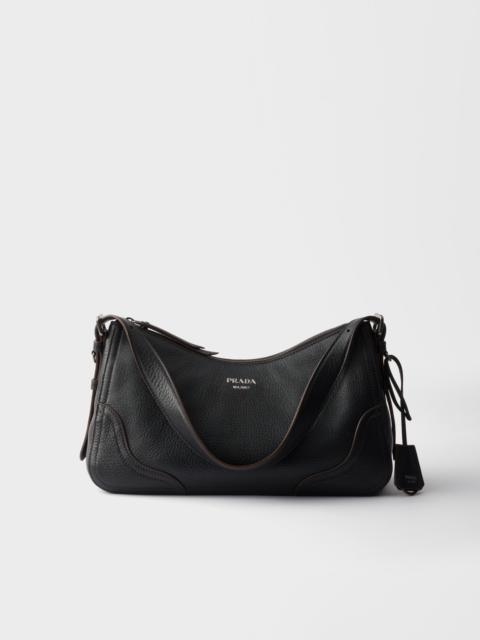 Prada Aimèe large leather shoulder bag