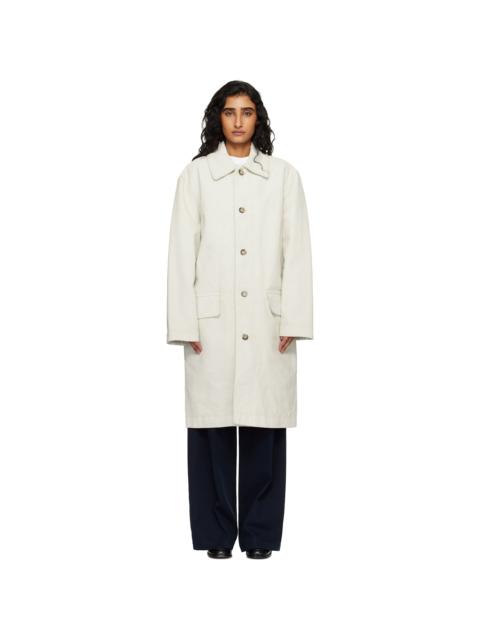 Off-White Coated Canvas Coat