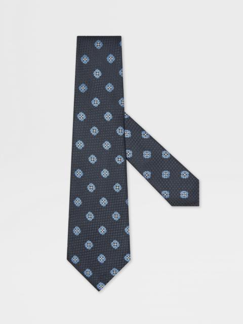 DARK BLUE SILK TIE