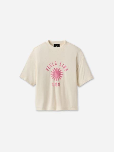 Feels Like UGG® Tee in Leche/Woodviolet