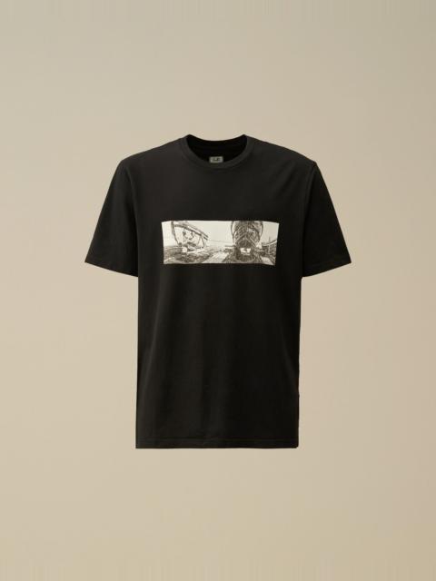 24/1 Jersey Back Letter T-Shirt