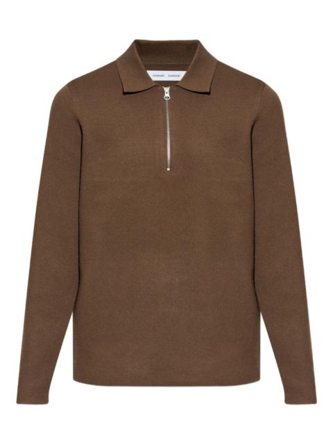 half-zip polo shirt