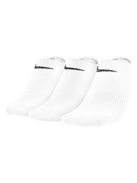 Nike Sports 3 Pairs Breathable Shallow Sports Socks Couple Style 3 Pairs White SX4705-101