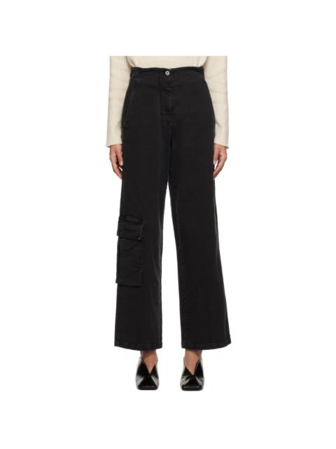 Black Cargo Trousers