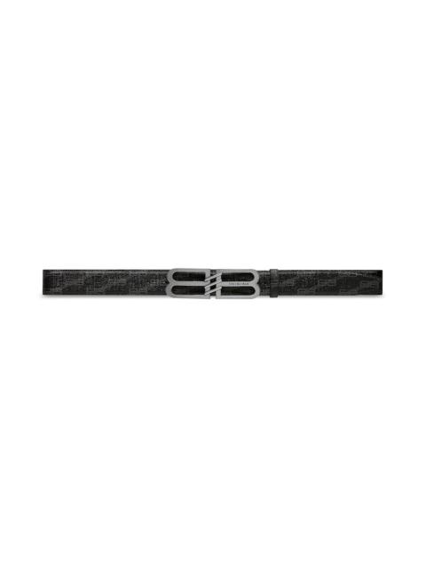 Men's Bb Signature Belt 40mm Bb Monogram Coated Canvas in Black