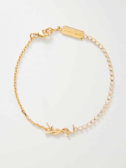 Cassandre Gold-tone Crystal Bracelet