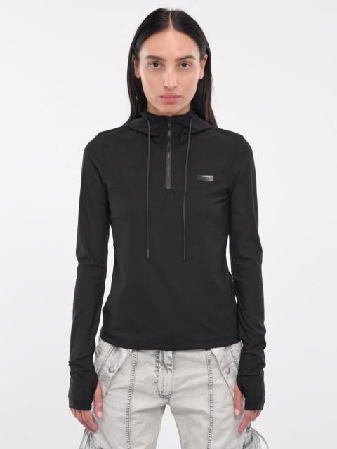 Cut-Out Quarter Zip Hoodie
