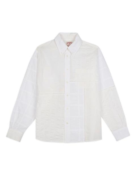 Brooks Brothers California Patchwork Oxford Button Up Shirt - White Multi