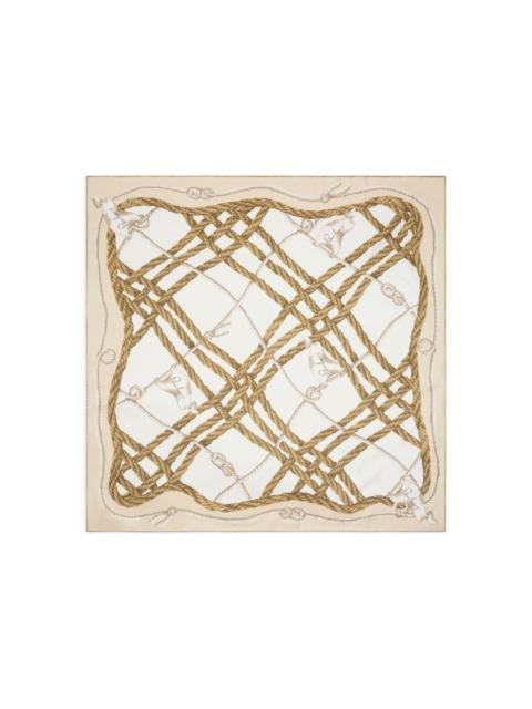 knot-print silk scarf