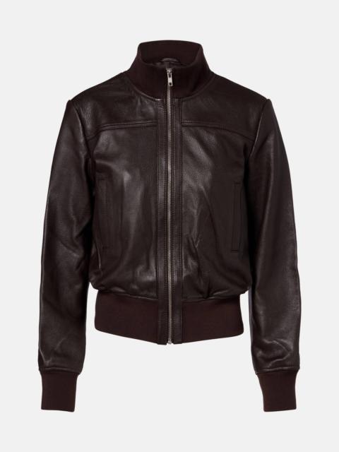 Tobias leather bomber jacket