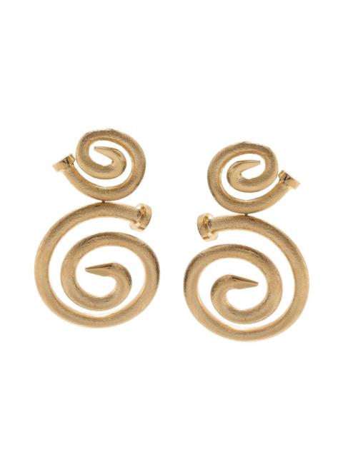 Spiral Nail Earrings