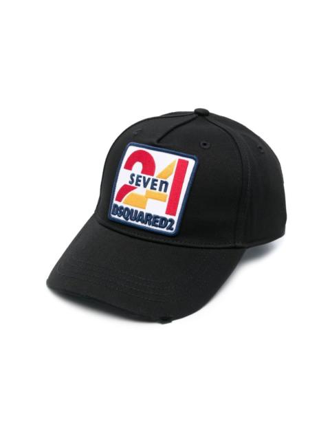 logo-embroidered cotton cap