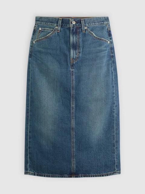 HIGH RISE BACK SLIT SKIRT