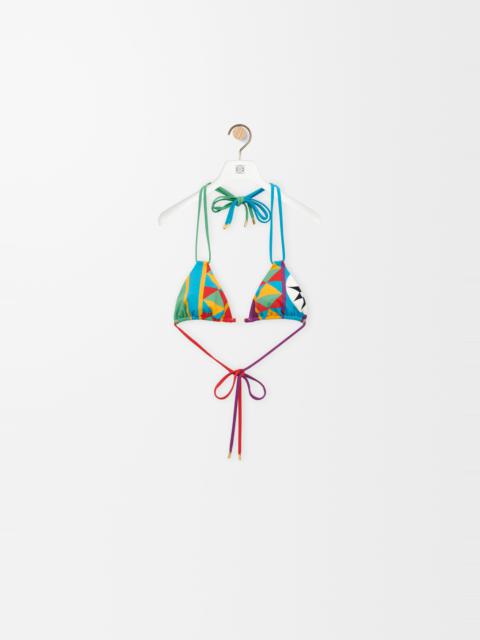 Bikini top in technical jersey