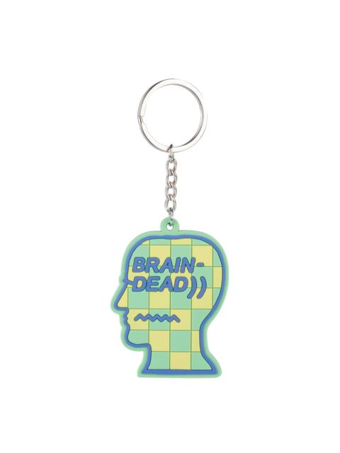 Logohead Keychain Checkered - Green