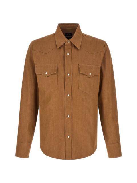 snap-button western shirt