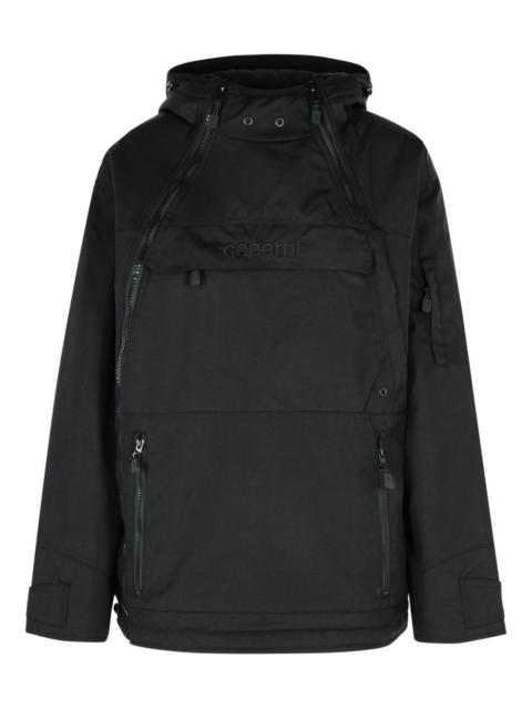 ASYMMETRIC  BLACK POLYAMIDE JACKET