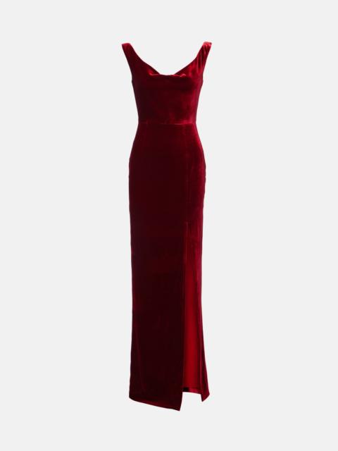 Velvet gown