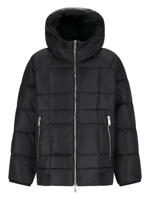 hooded padded down jacket