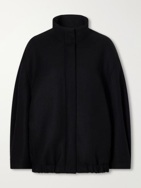 Wool-twill jacket Black