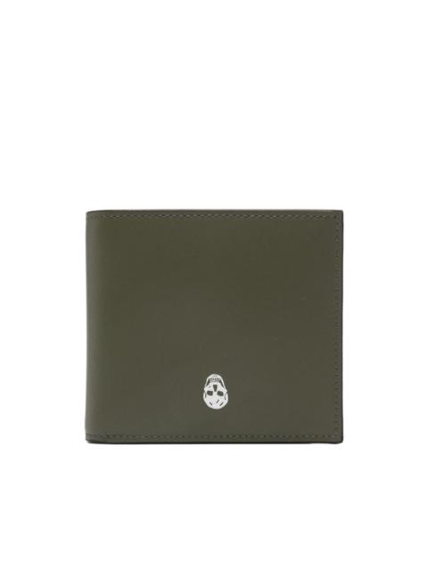 skull-plaque bi-fold wallet