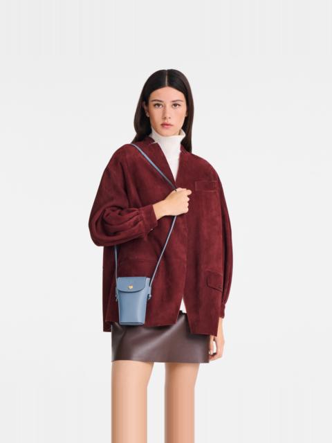 Épure Phone case with leather lace Slate - Leather