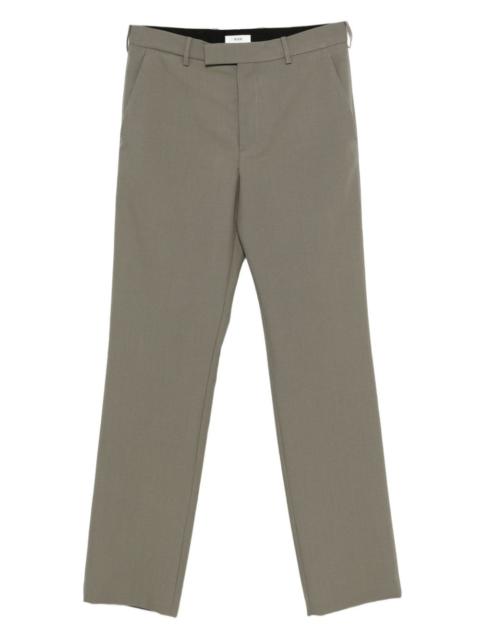 concealed-fastening wool trousers