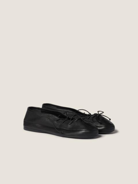 Nappa leather ballerinas
