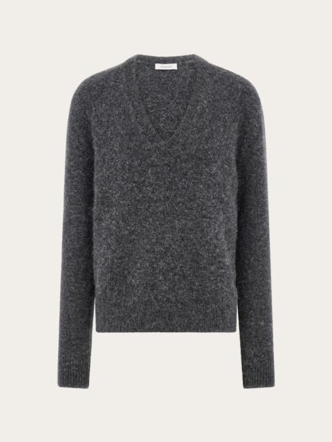 Silk alpaca and cashmere sweater