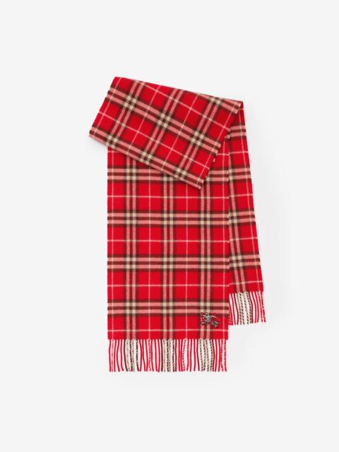 Check Cashmere Scarf