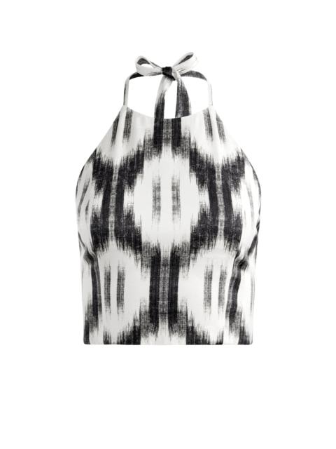 ASH TIE NECK HALTER TOP