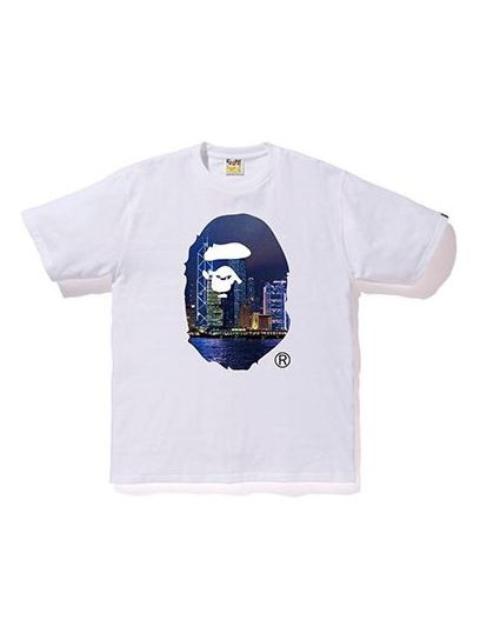 A Bathing Ape HongKong 13th Anniversary Ape Head T-Shirt 'White' BAPE-SS19-33