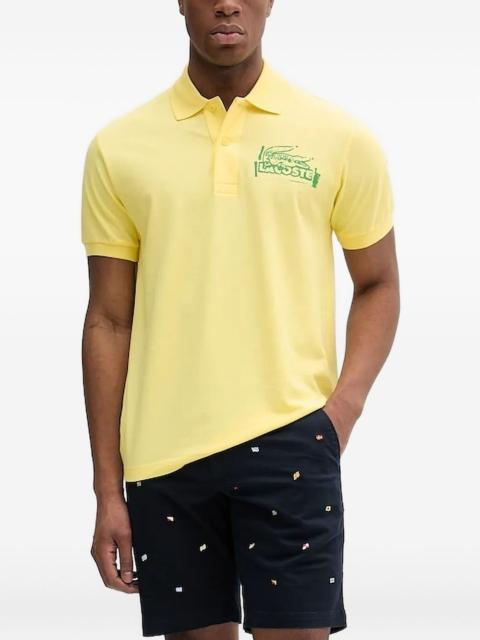 crocodile-logo polo shirt