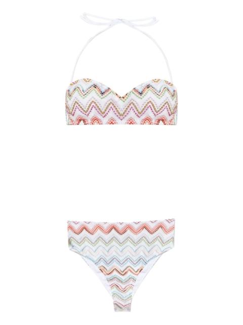zigzag-pattern bikini