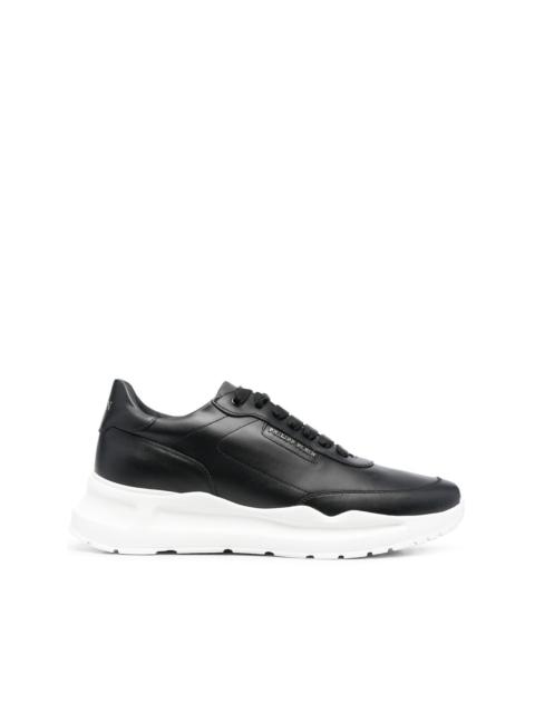 Runner leather low-top sneakers