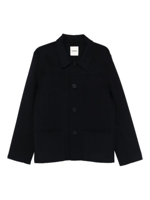 buttoned patch-pocket jacket