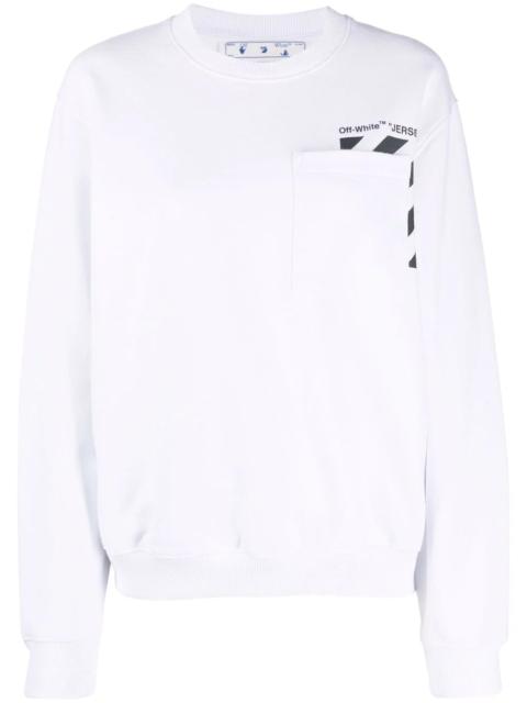 Marker logo-print crew-neck sweatshirt